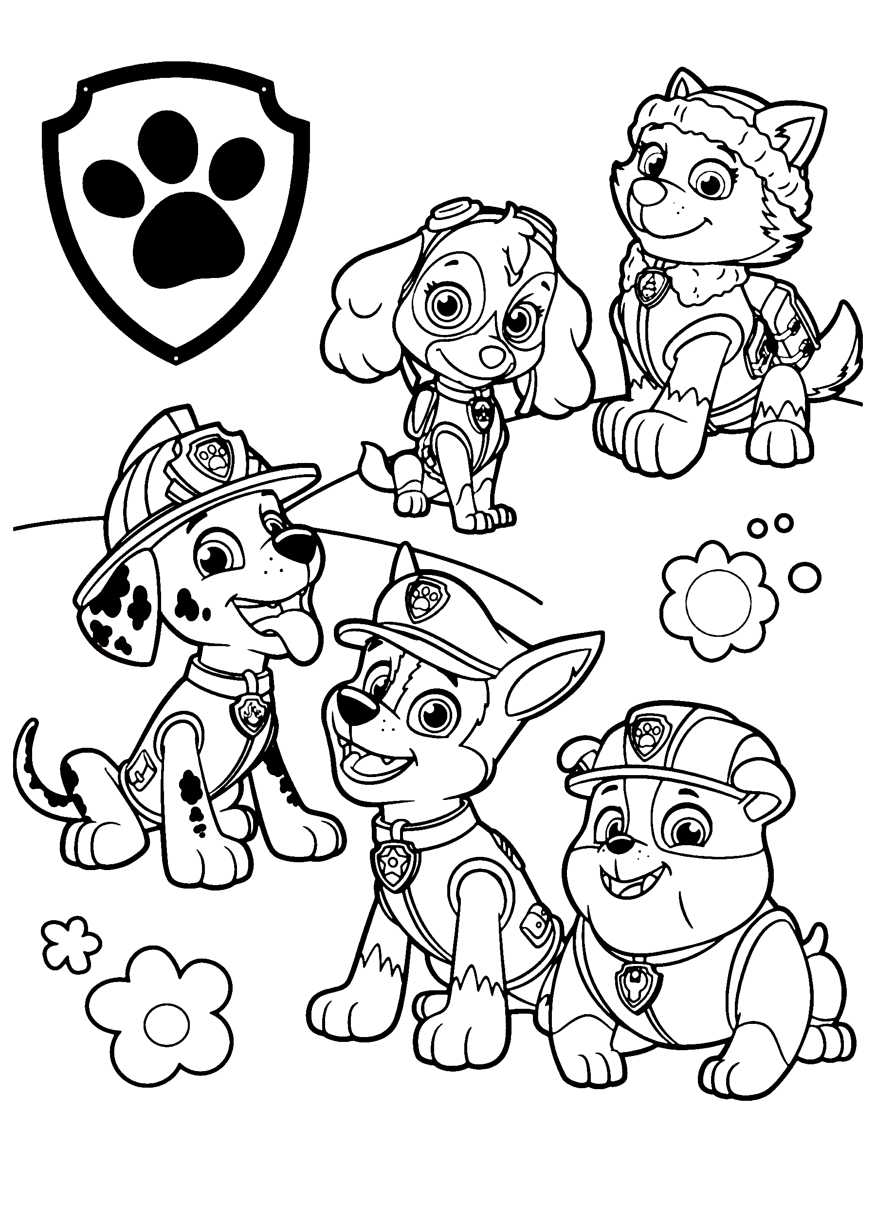 38 Paw Patrol Halloween Coloring Pages Printable 17