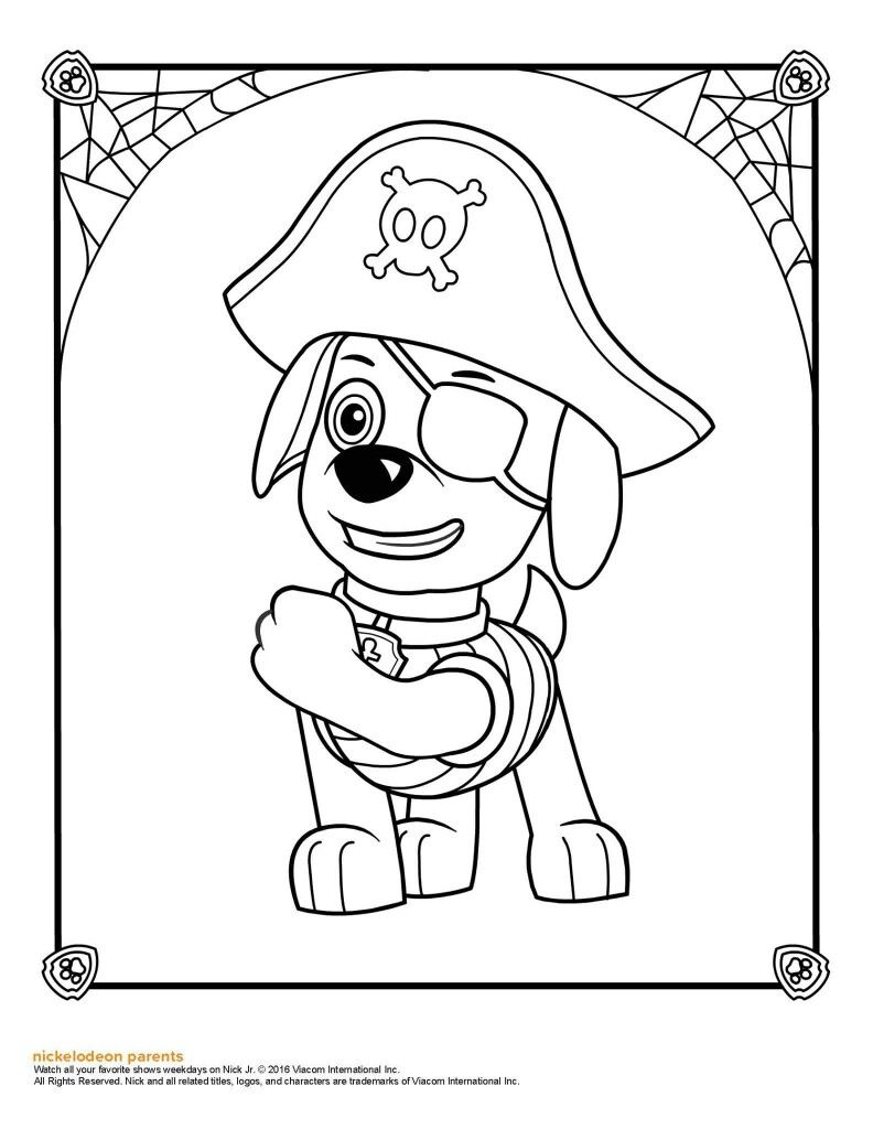 38 Paw Patrol Halloween Coloring Pages Printable 18