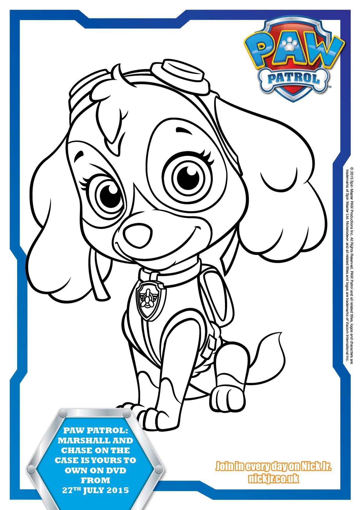 38 Paw Patrol Halloween Coloring Pages Printable 19