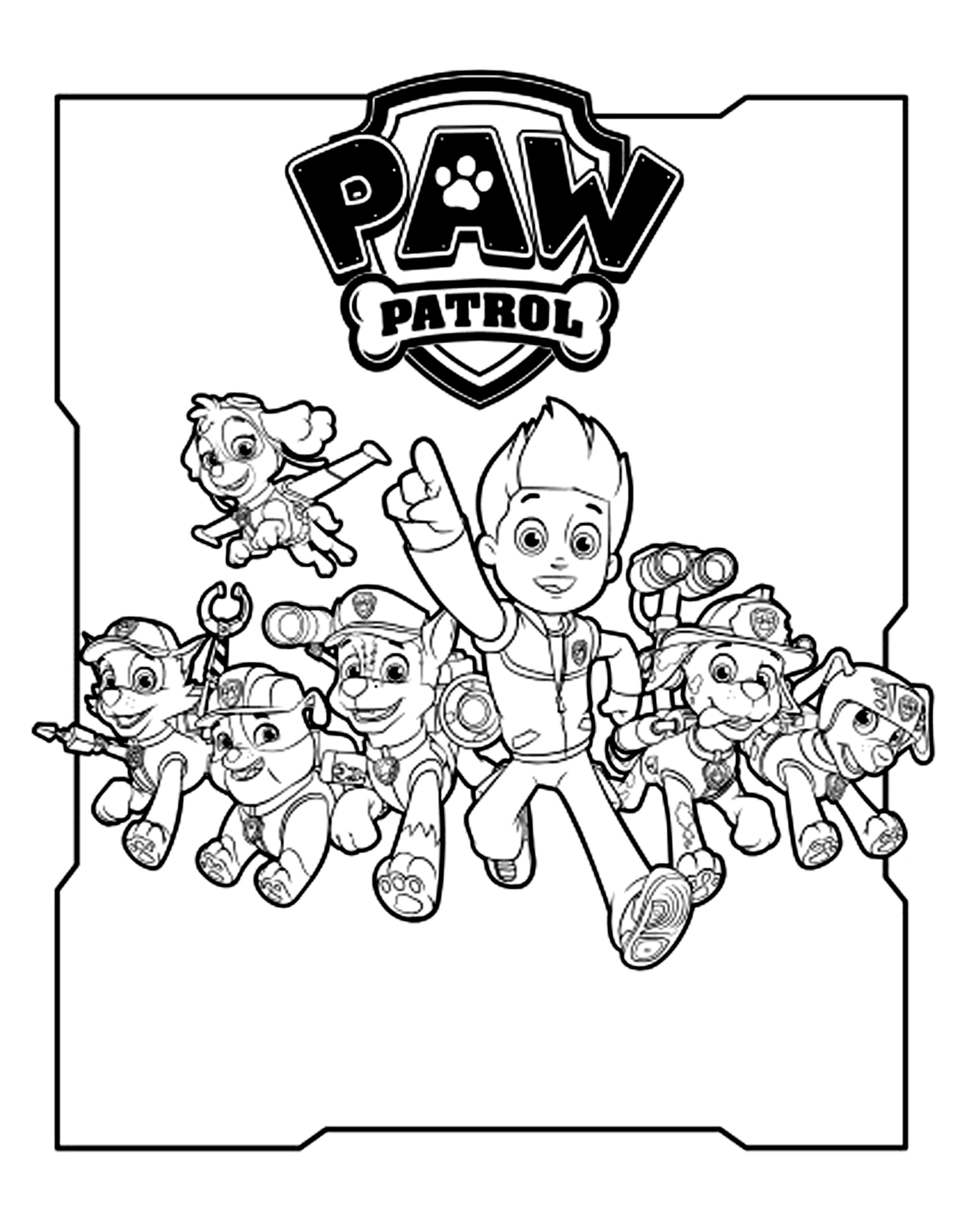 38 Paw Patrol Halloween Coloring Pages Printable 22