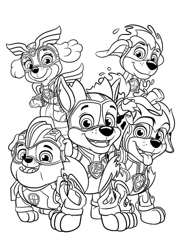 38 Paw Patrol Halloween Coloring Pages Printable 31