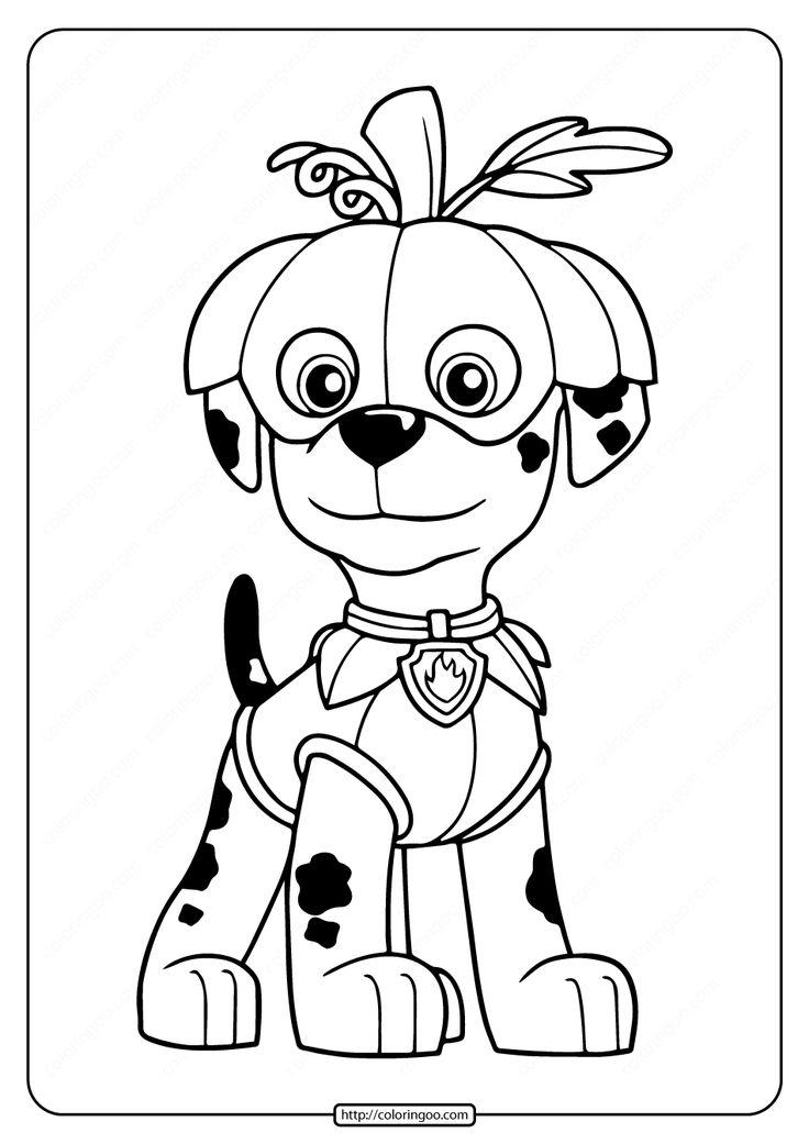 38 Paw Patrol Halloween Coloring Pages Printable 32