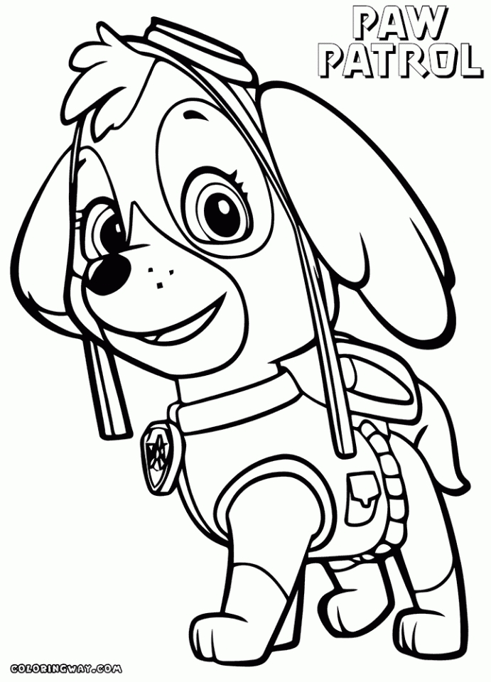 38 Paw Patrol Halloween Coloring Pages Printable 35