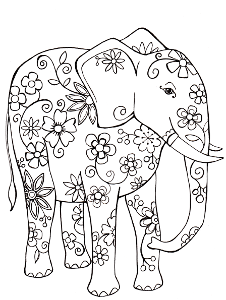 38 Playful Elephant Coloring Pages Printable 23