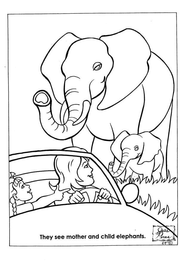 38 Playful Elephant Coloring Pages Printable 24