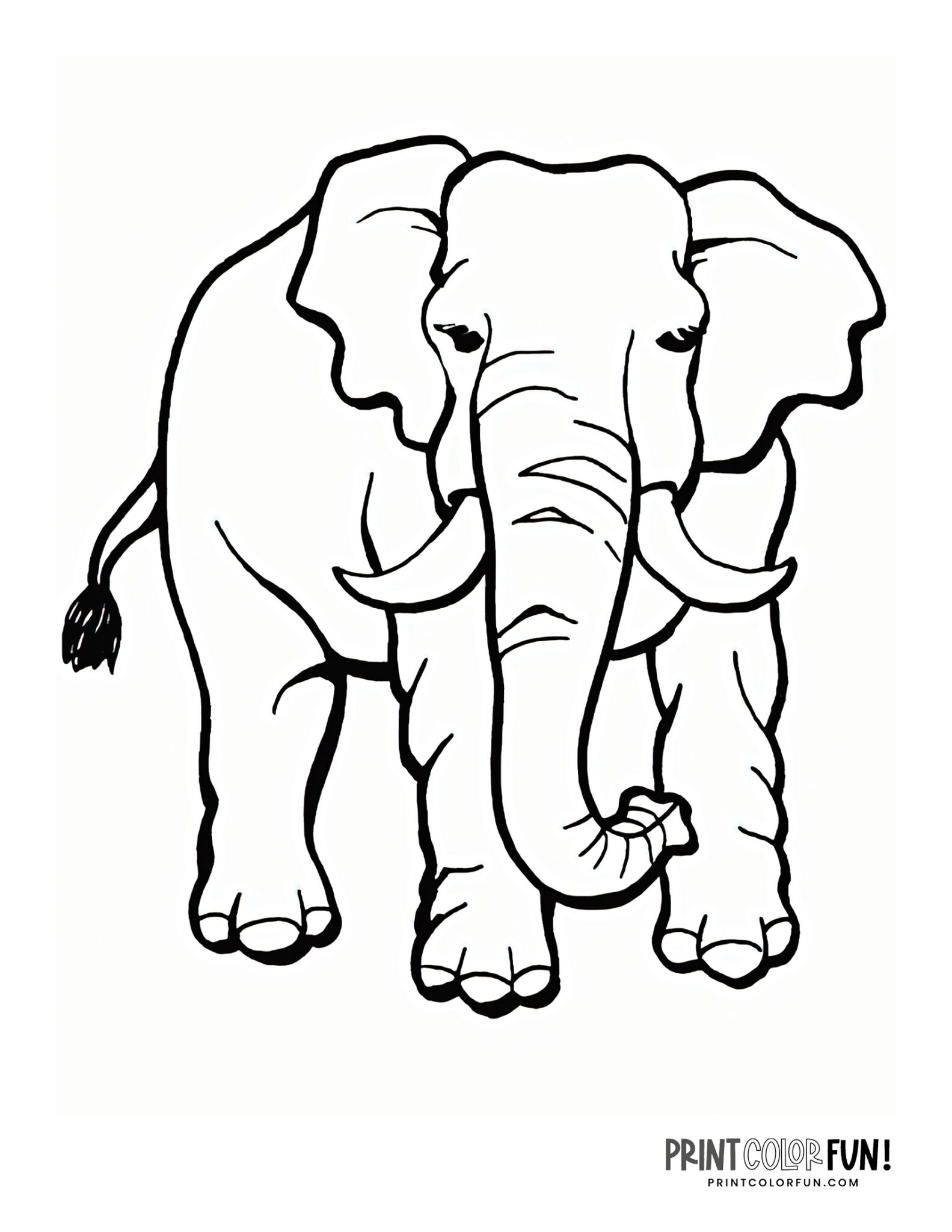 38 Playful Elephant Coloring Pages Printable 28