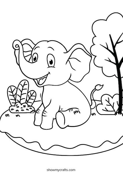 38 Playful Elephant Coloring Pages Printable 31