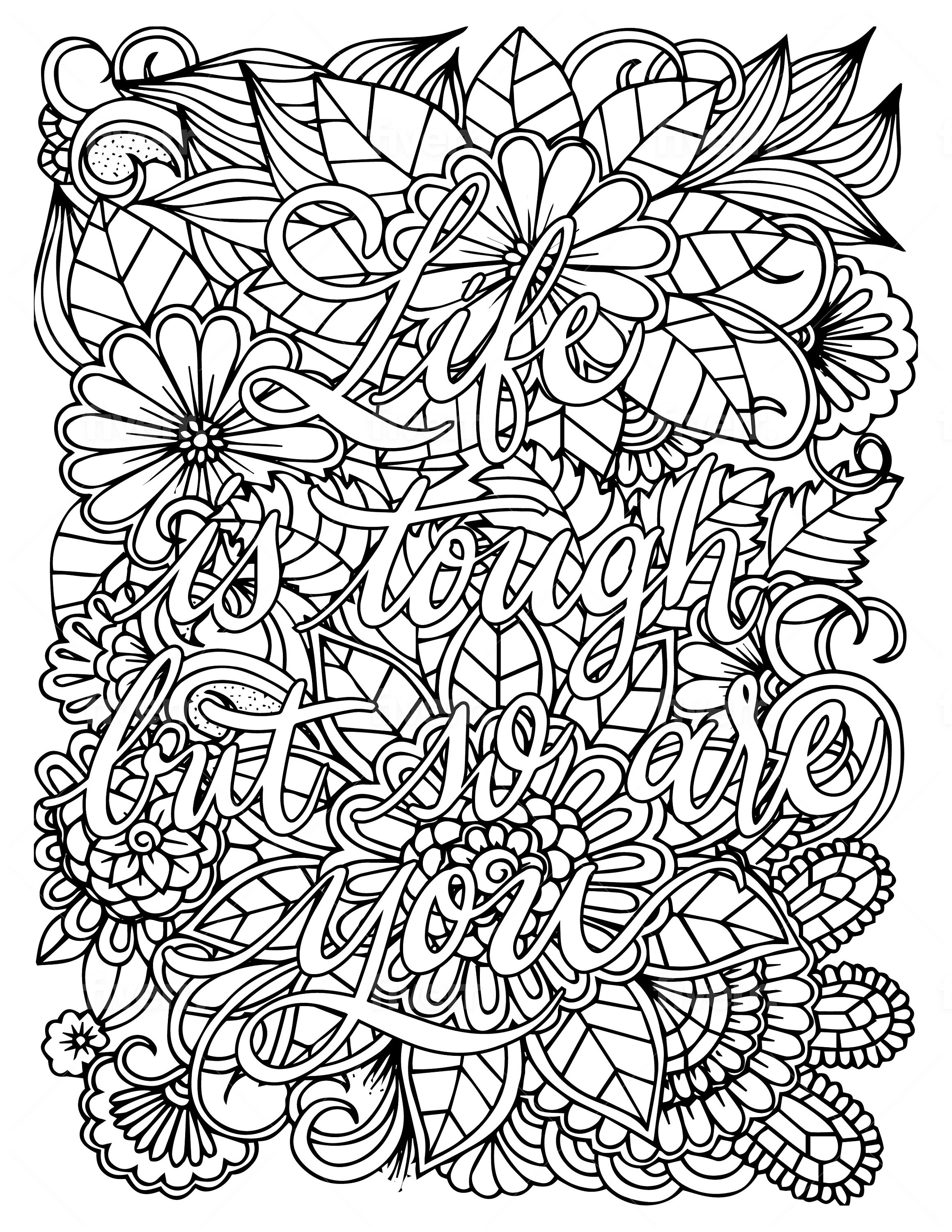 38 Relaxing Baddie Coloring Pages for Adults Printable 10