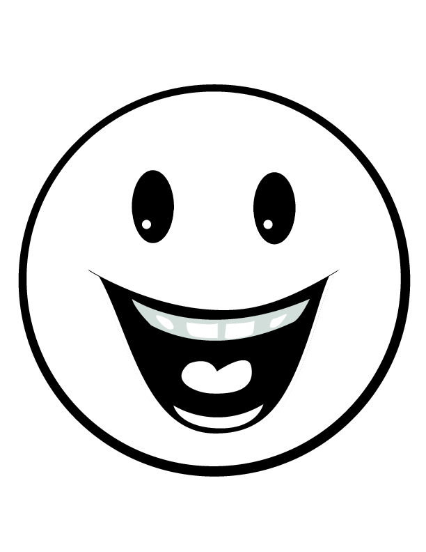 38 Smiley Face Coloring Pages for Kids Printable 1