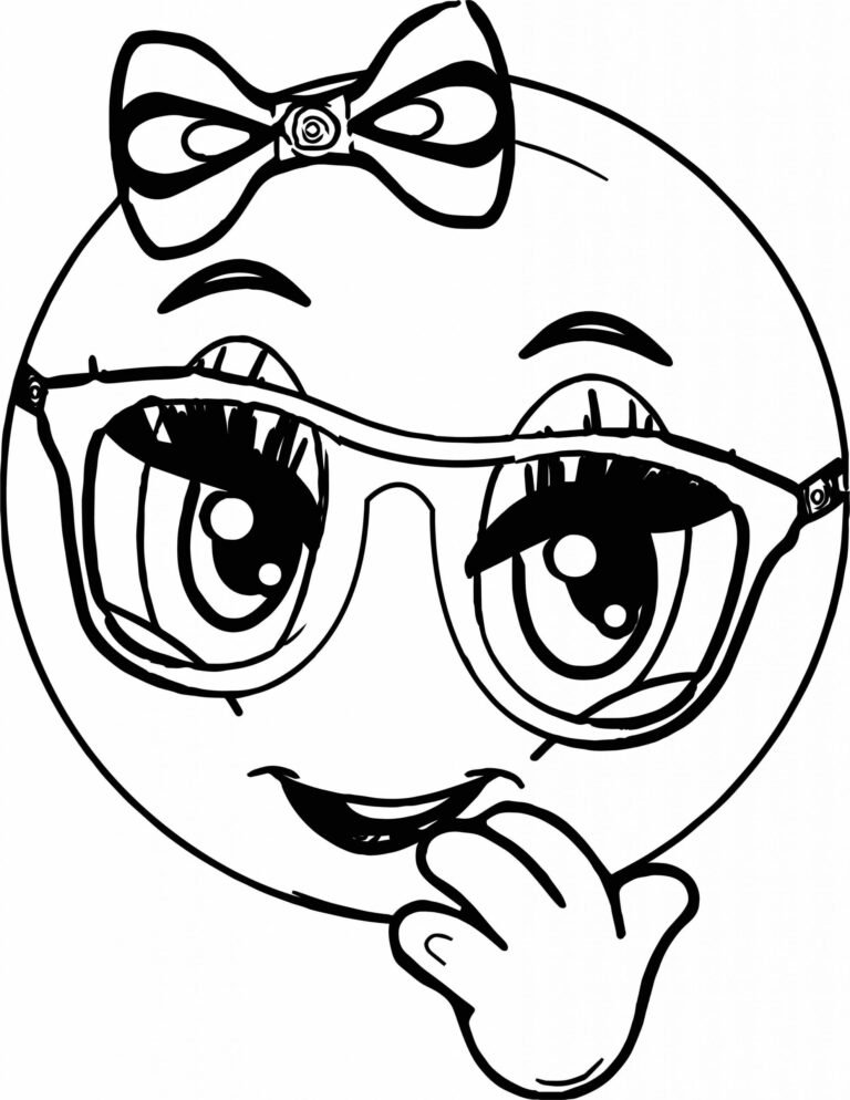 38 Smiley Face Coloring Pages for Kids Printable 11