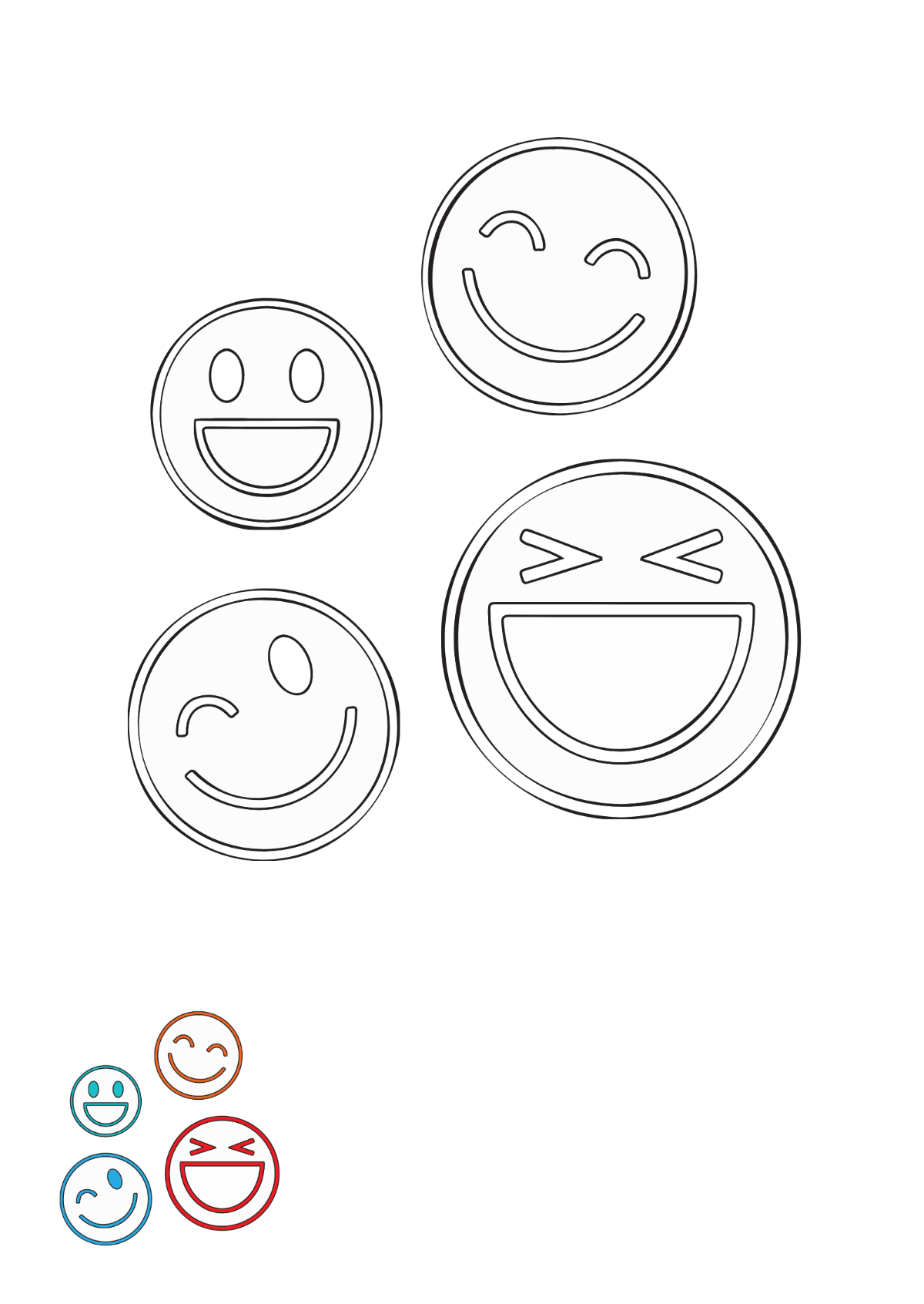 38 Smiley Face Coloring Pages for Kids Printable 26