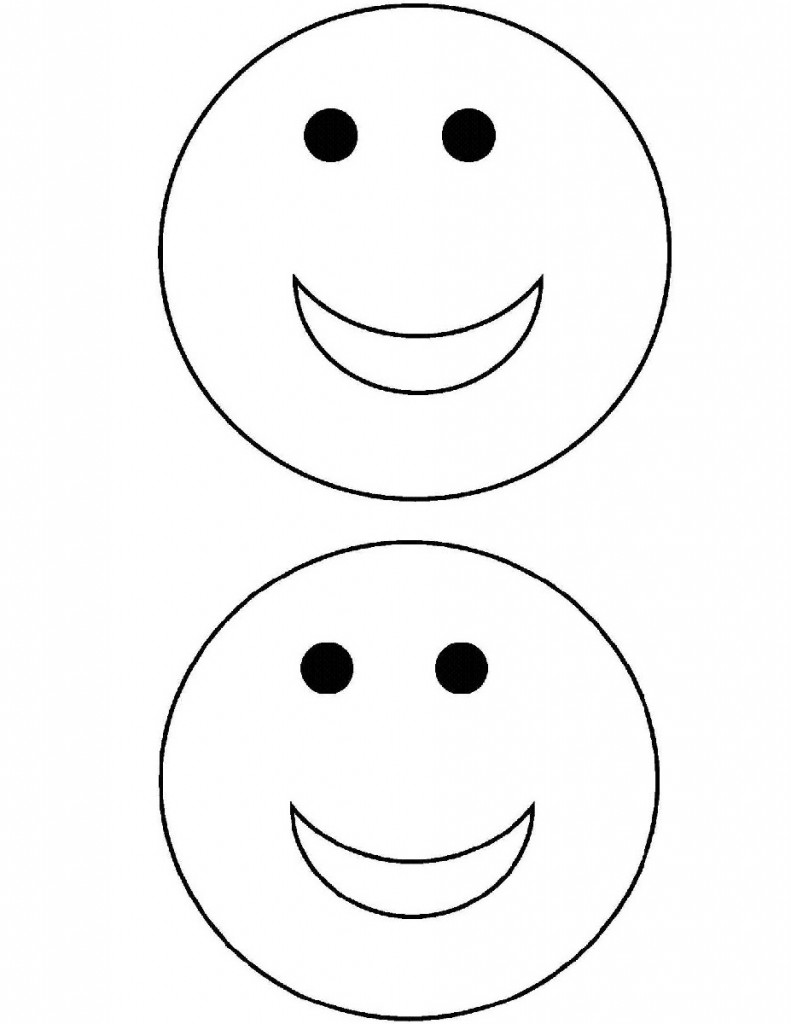 38 Smiley Face Coloring Pages for Kids Printable 3