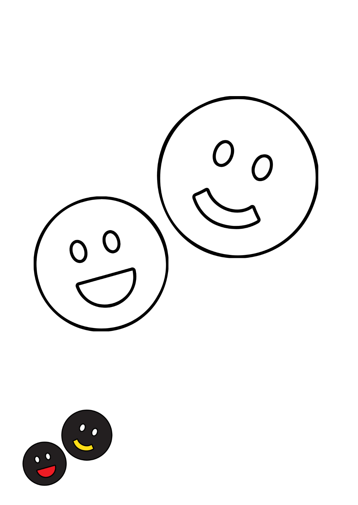 38 Smiley Face Coloring Pages for Kids Printable 33