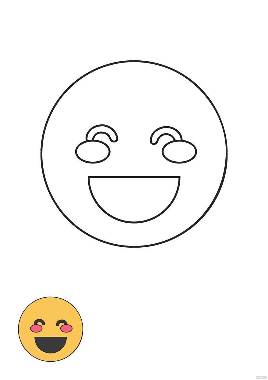 38 Smiley Face Coloring Pages for Kids Printable 9