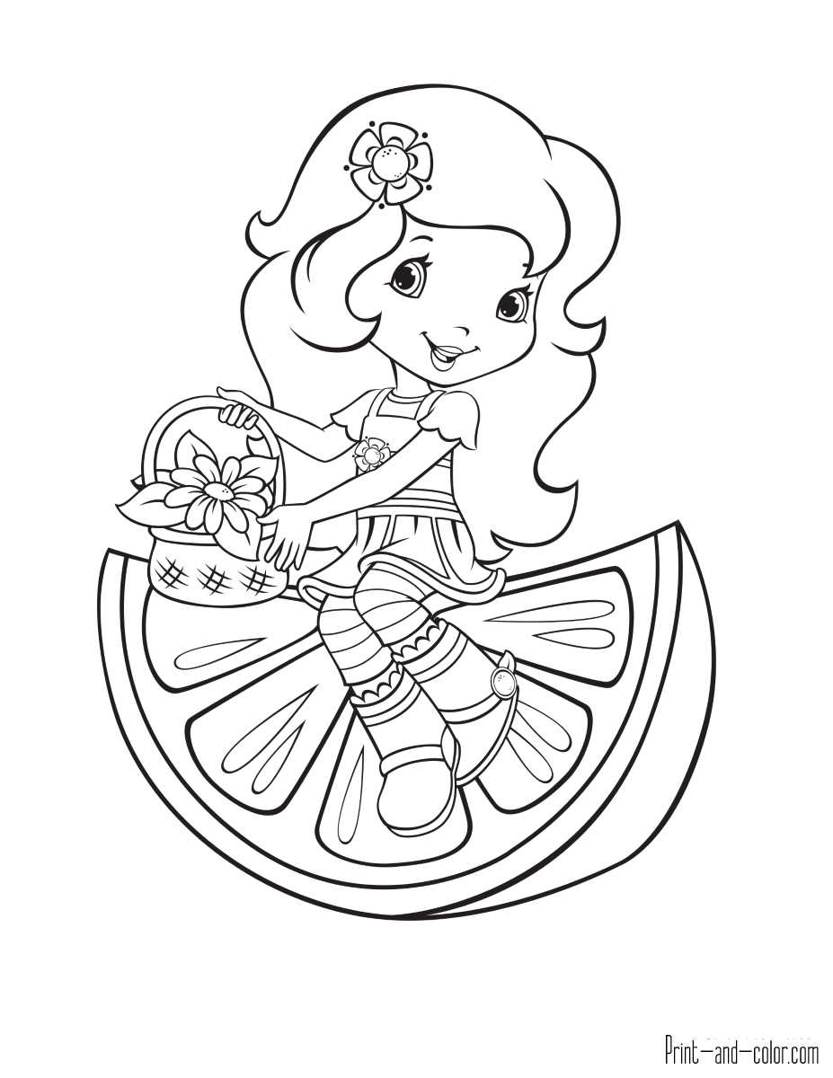 38 Strawberry Shortcake Coloring Pages for Kids Printable 10