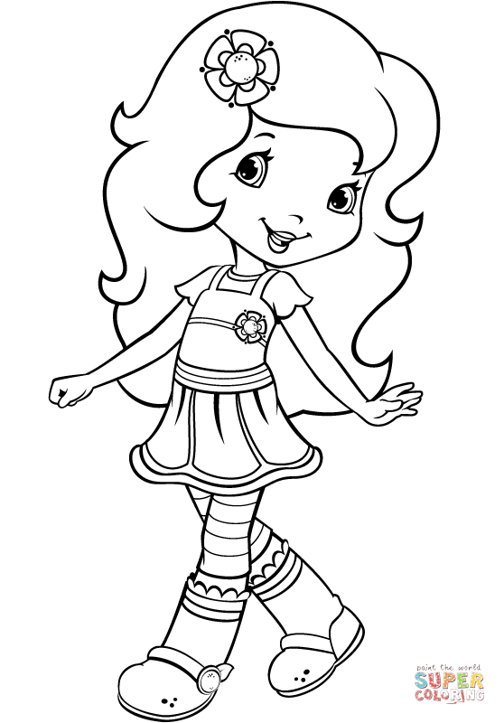 38 Strawberry Shortcake Coloring Pages for Kids Printable 11