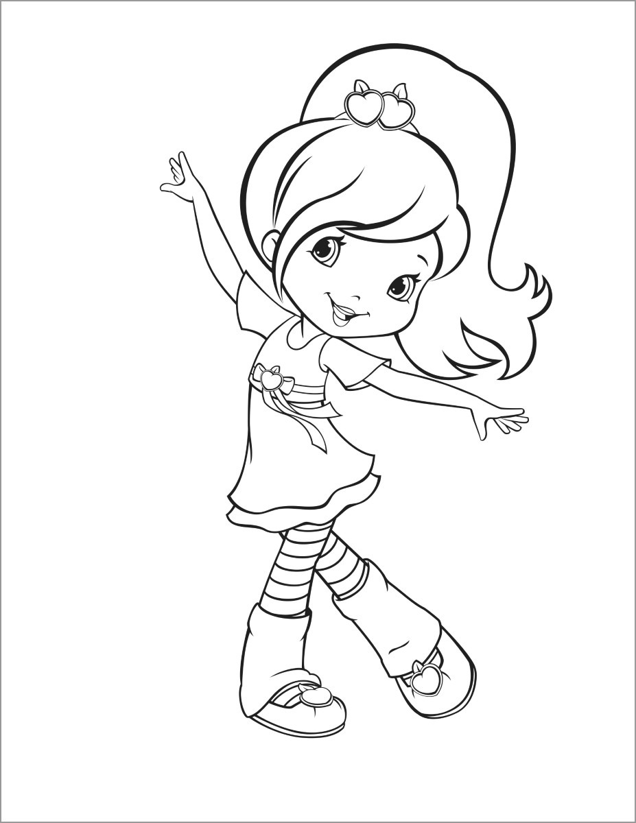 38 Strawberry Shortcake Coloring Pages for Kids Printable 13