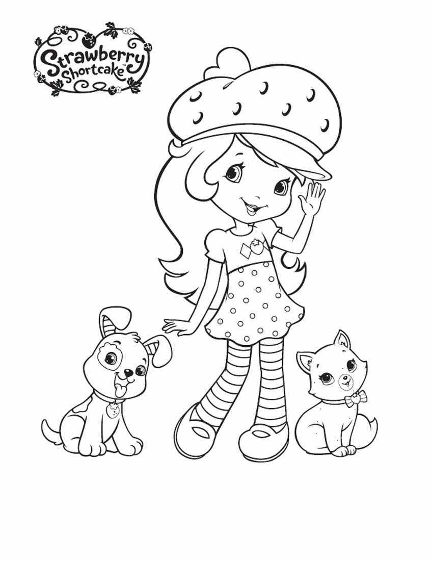 38 Strawberry Shortcake Coloring Pages for Kids Printable 14