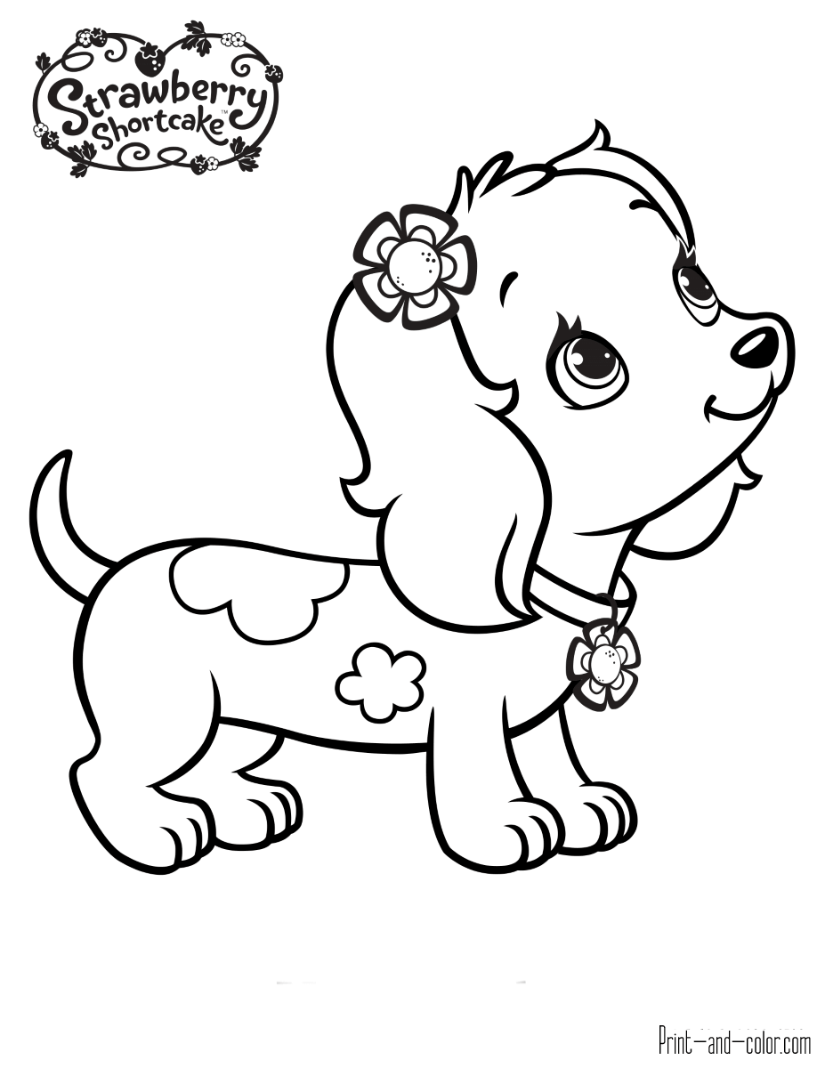 38 Strawberry Shortcake Coloring Pages for Kids Printable 16