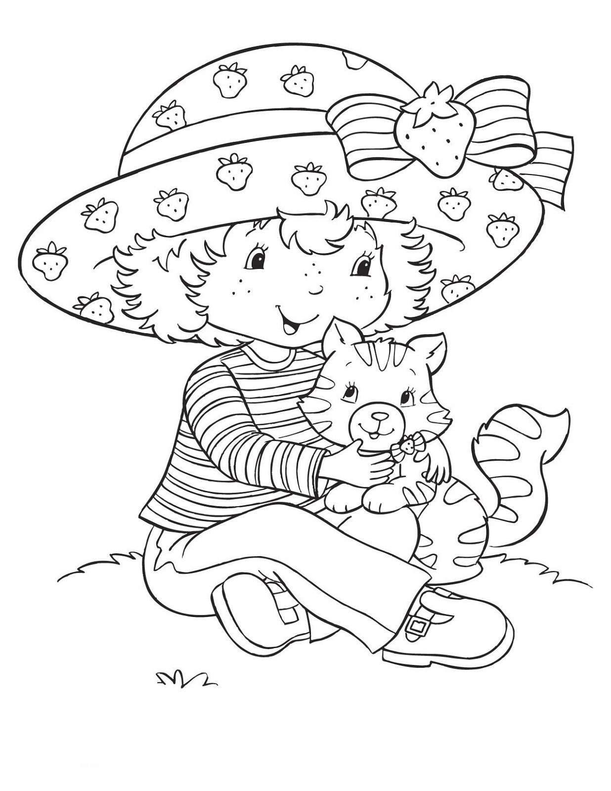 38 Strawberry Shortcake Coloring Pages for Kids Printable 17