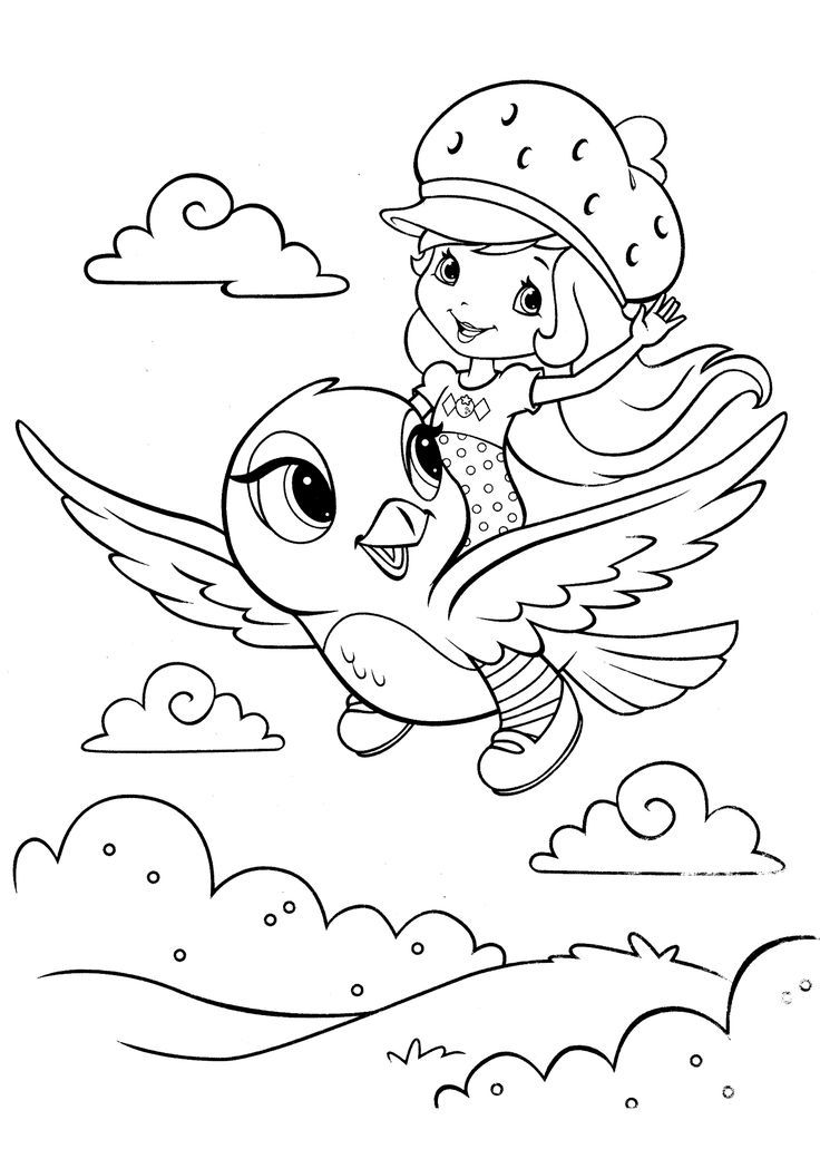 38 Strawberry Shortcake Coloring Pages for Kids Printable 20