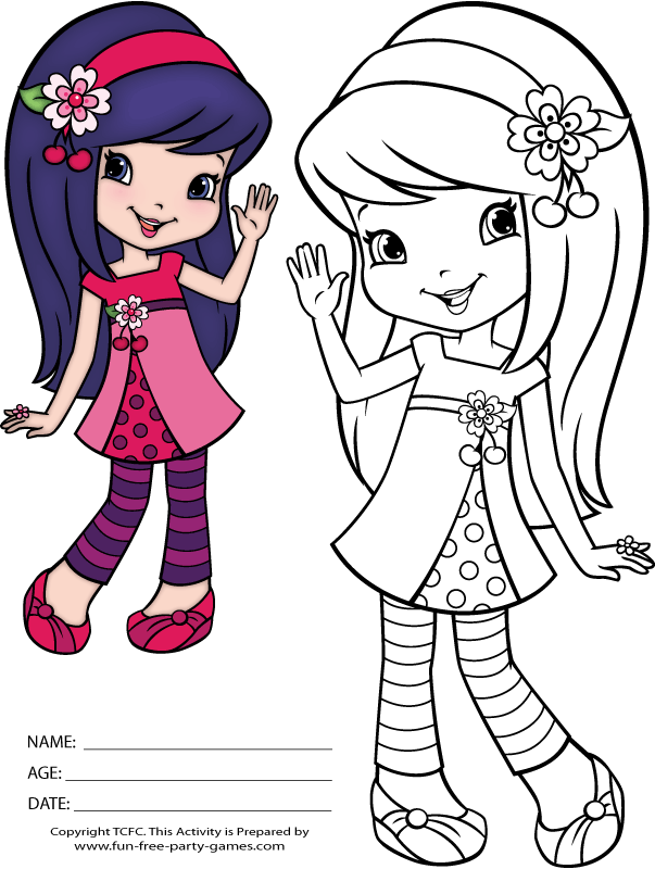 38 Strawberry Shortcake Coloring Pages for Kids Printable 22