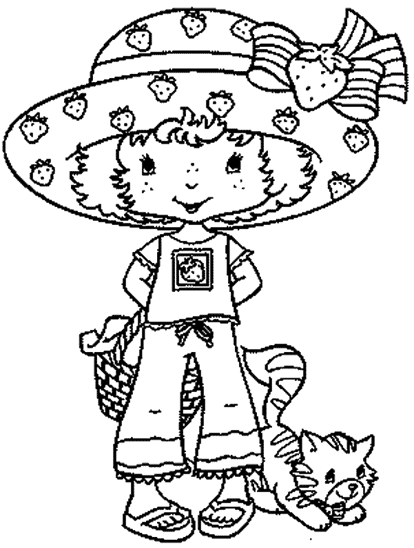 38 Strawberry Shortcake Coloring Pages for Kids Printable 23