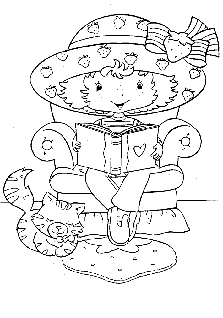 38 Strawberry Shortcake Coloring Pages for Kids Printable 25