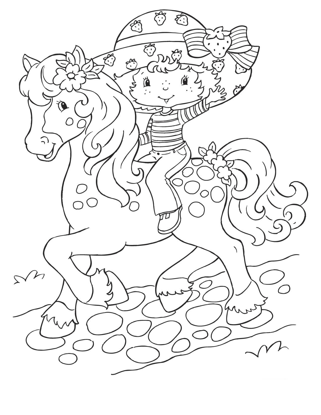 38 Strawberry Shortcake Coloring Pages for Kids Printable 26