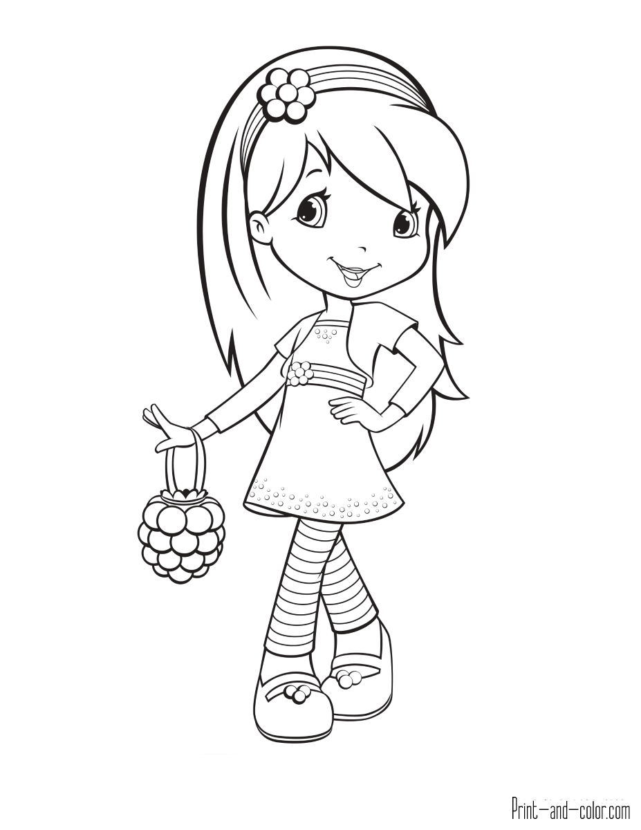 38 Strawberry Shortcake Coloring Pages for Kids Printable 30