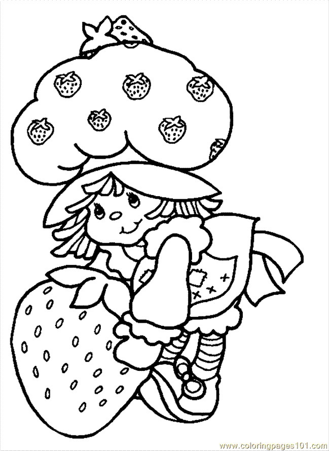 38 Strawberry Shortcake Coloring Pages for Kids Printable 31