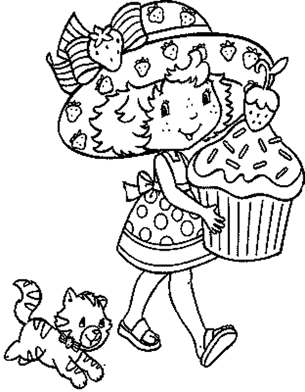 38 Strawberry Shortcake Coloring Pages for Kids Printable 34