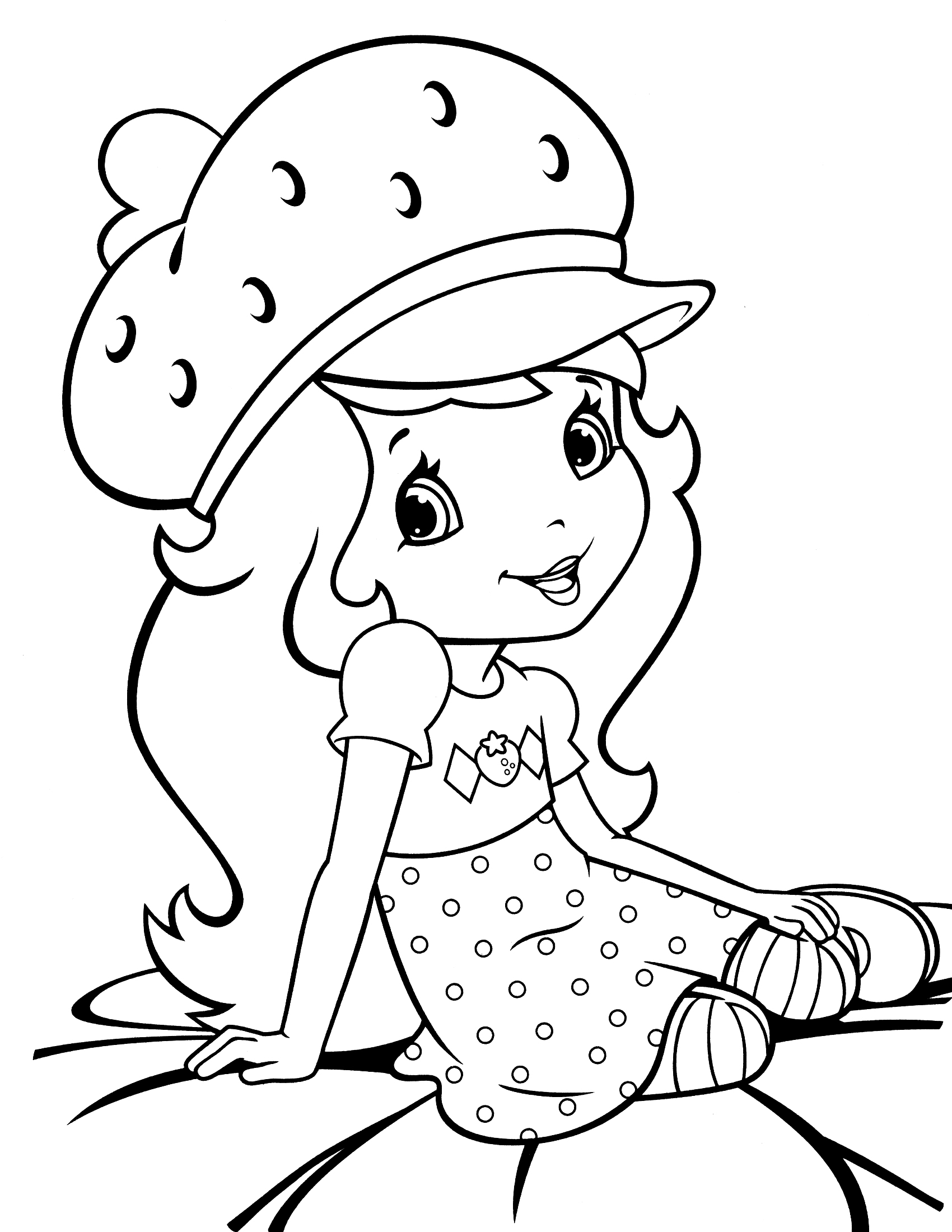 38 Strawberry Shortcake Coloring Pages for Kids Printable 35