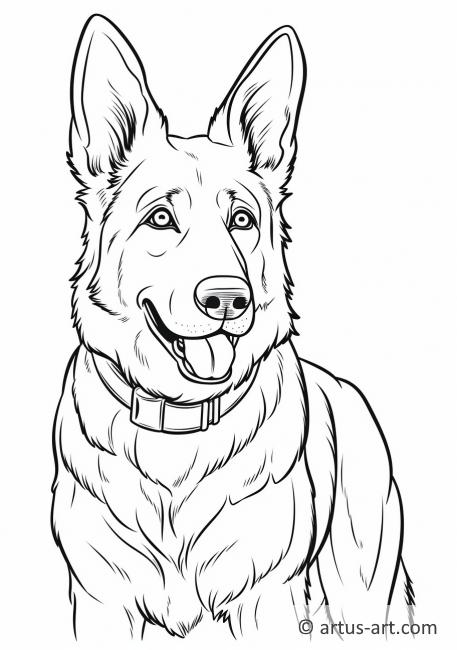 39 German Shepherd Coloring Pages Printable 14