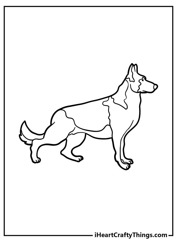 39 German Shepherd Coloring Pages Printable 27