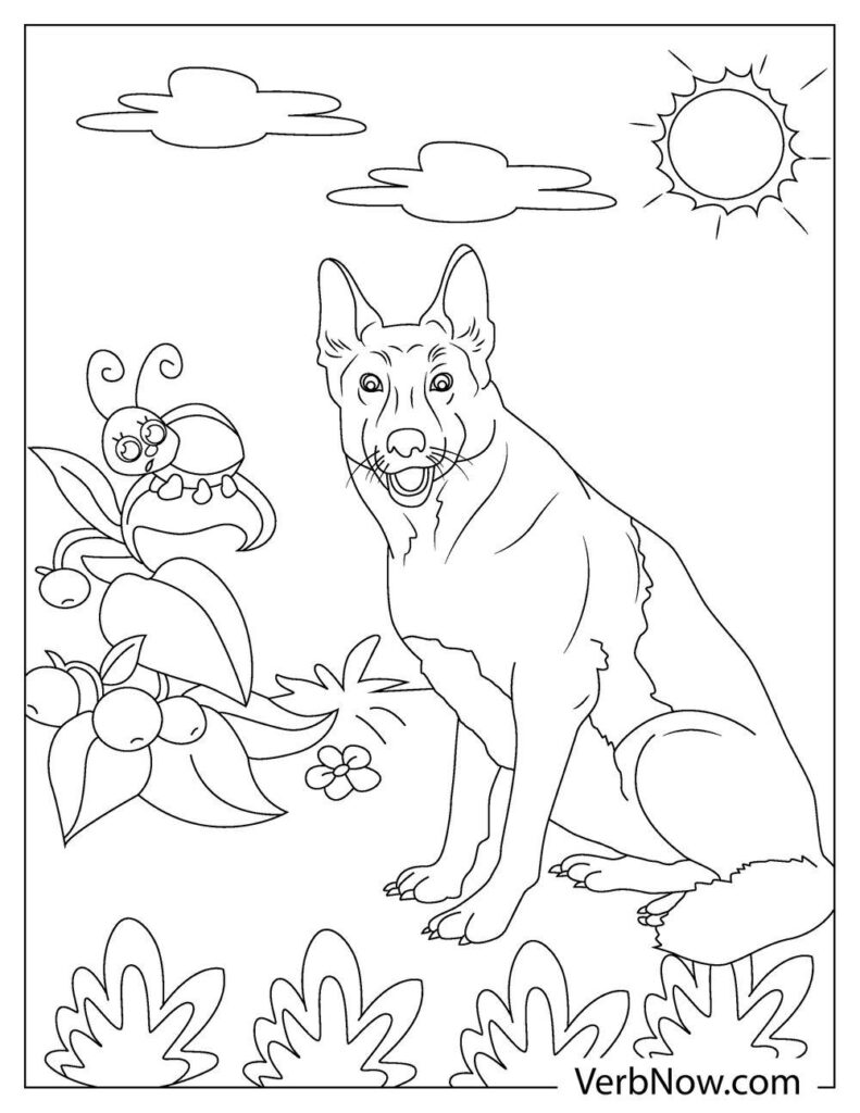 39 German Shepherd Coloring Pages Printable 29