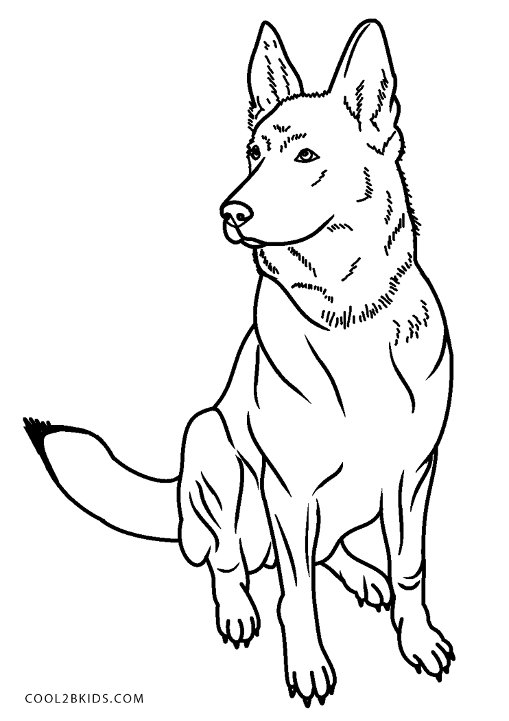 39 German Shepherd Coloring Pages Printable 30