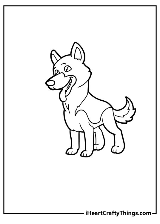 39 German Shepherd Coloring Pages Printable 5