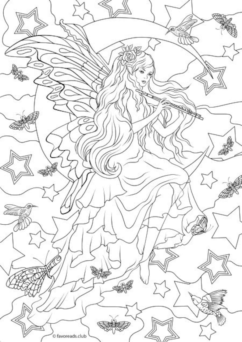 39 Magical Fairy Mandala Coloring Pages Printable 16