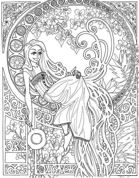 39 Magical Fairy Mandala Coloring Pages Printable 17