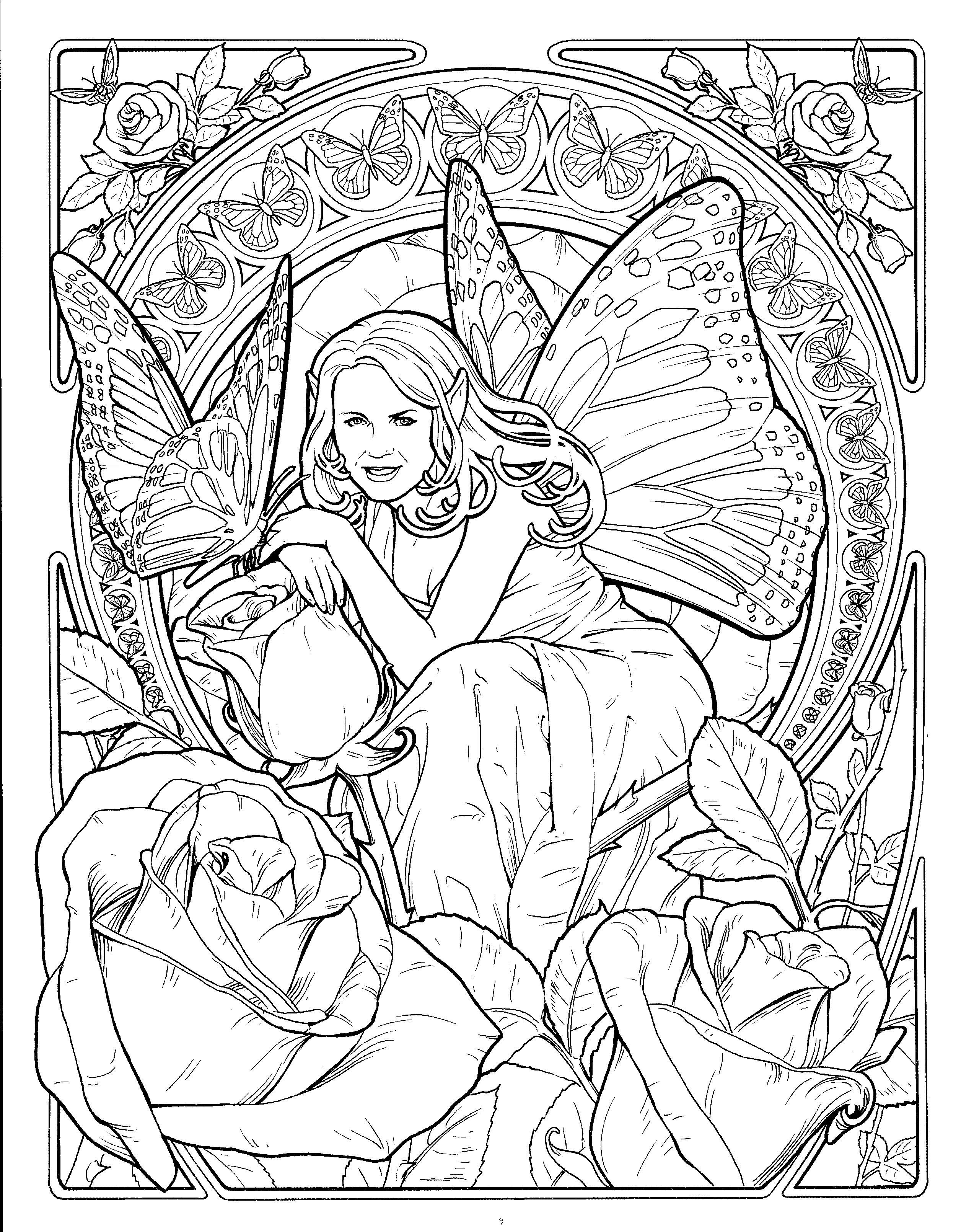 39 Magical Fairy Mandala Coloring Pages Printable 19