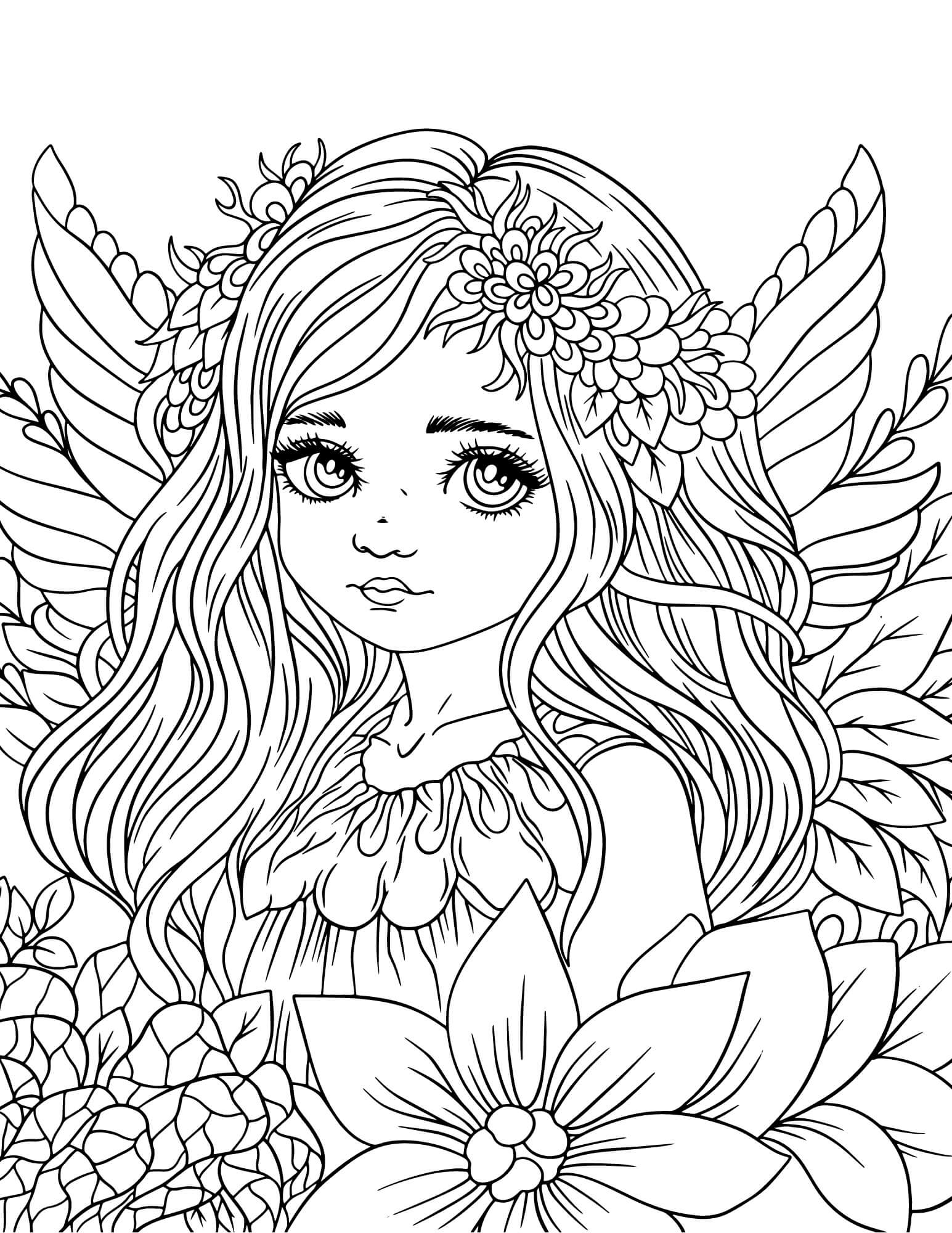 39 Magical Fairy Mandala Coloring Pages Printable 24