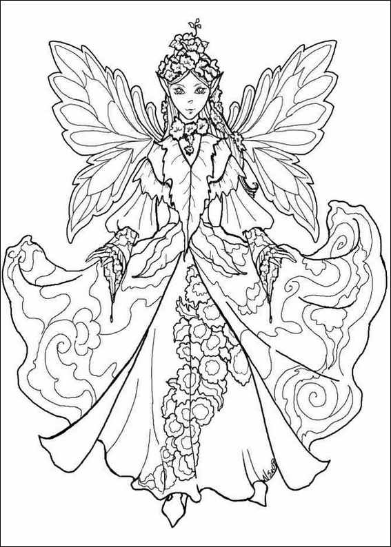 39 Magical Fairy Mandala Coloring Pages Printable 26