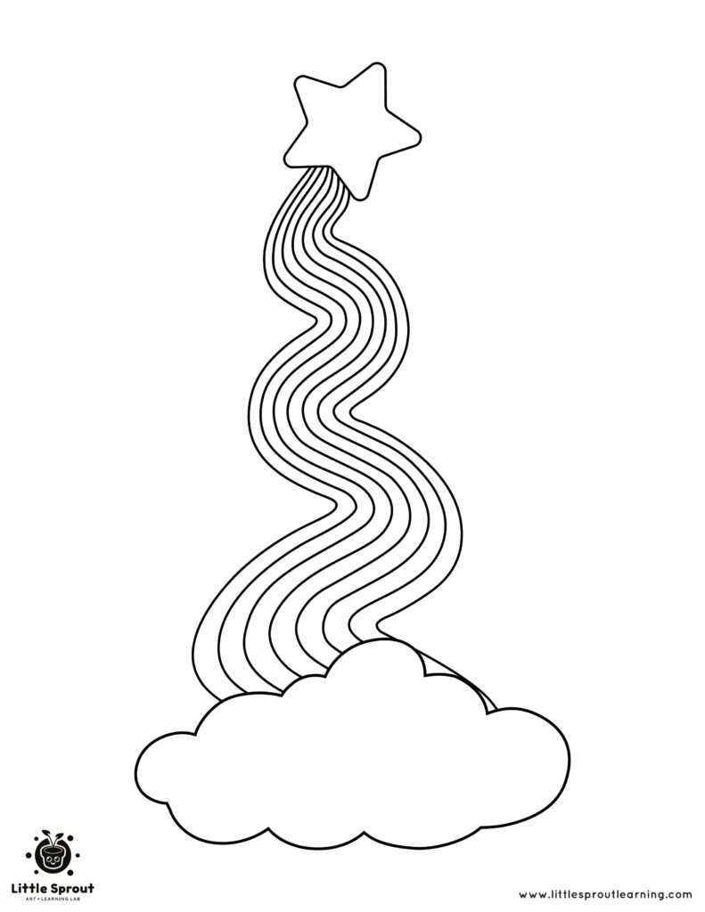 39 Magical Shooting Star Coloring Pages Printable 9