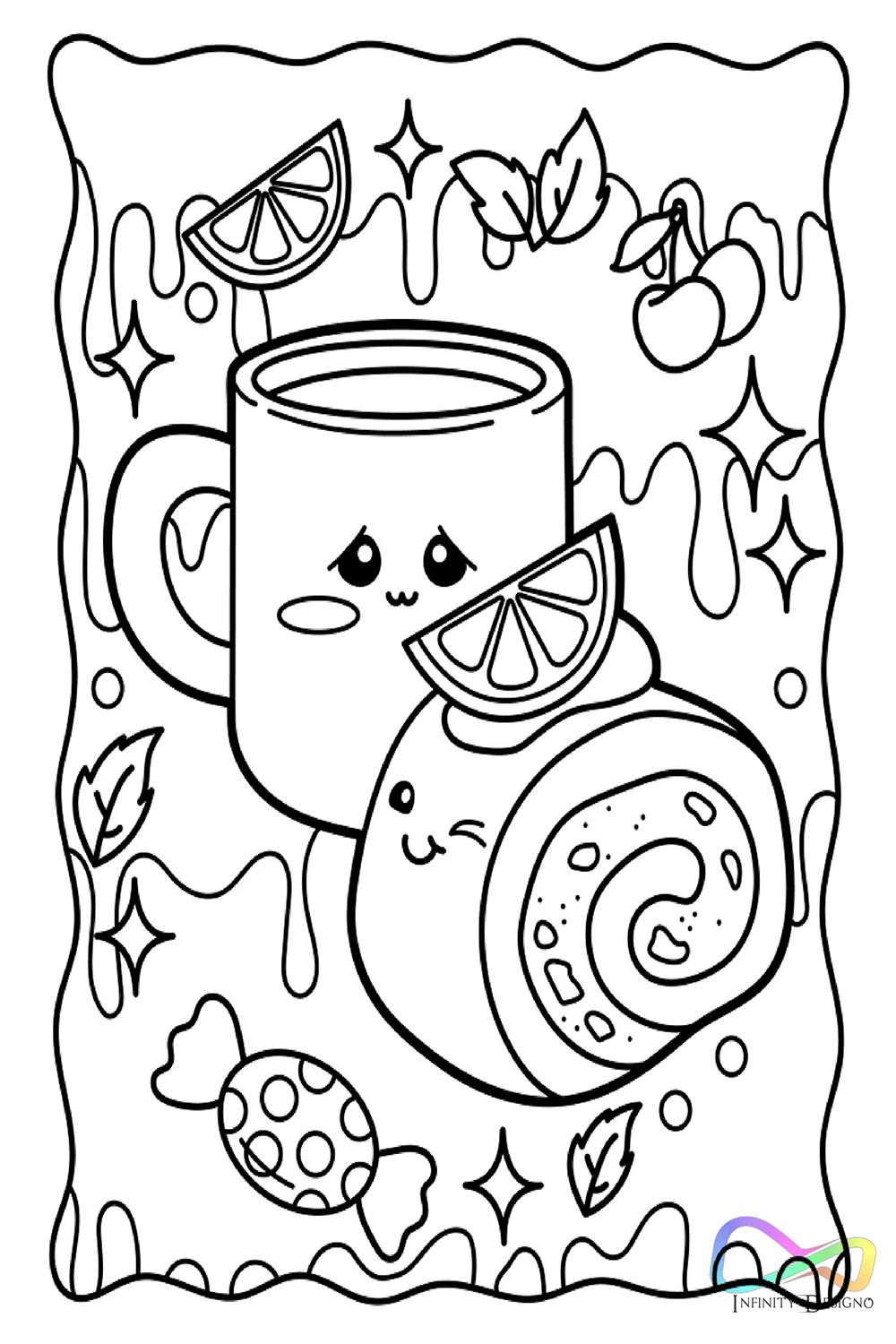 39 Printable Cute Kawaii Food Coloring Pages 8