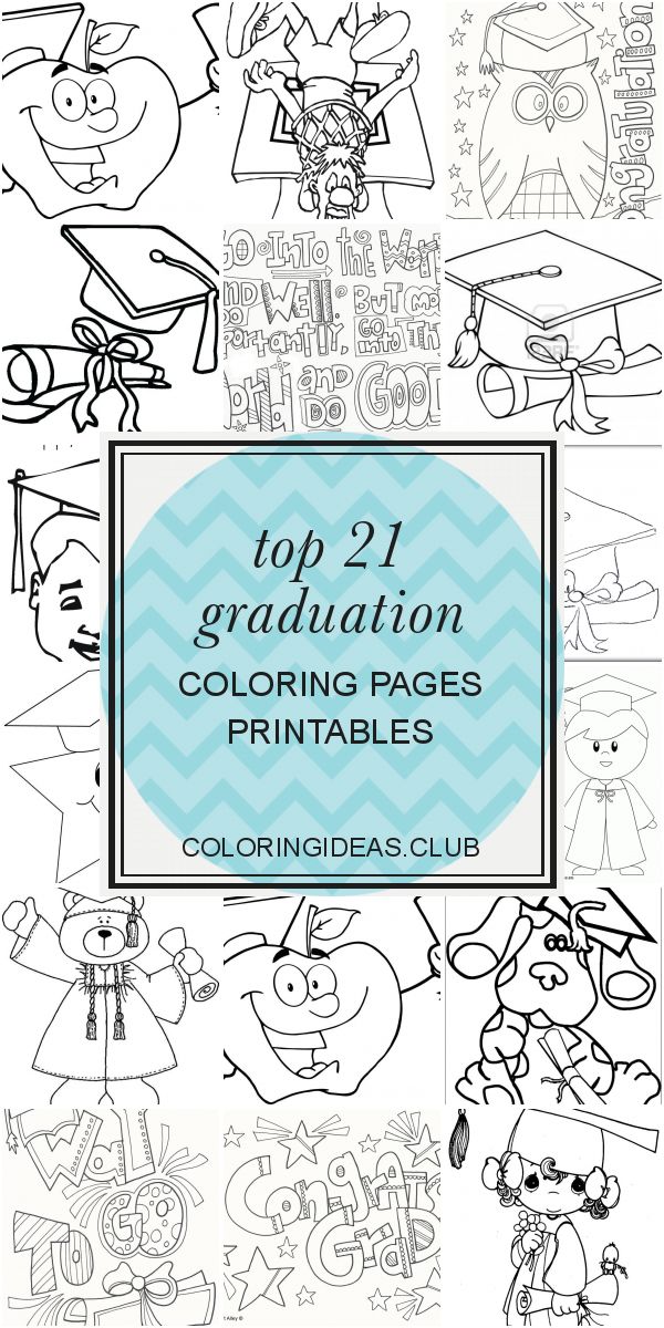 39 Proud Graduation Cap and Gown Coloring Pages Printable 13