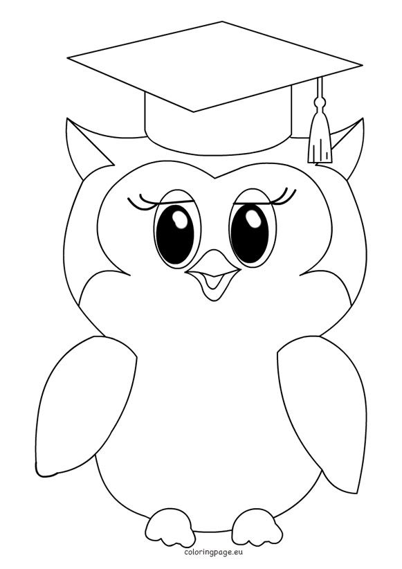 39 Proud Graduation Cap and Gown Coloring Pages Printable 17