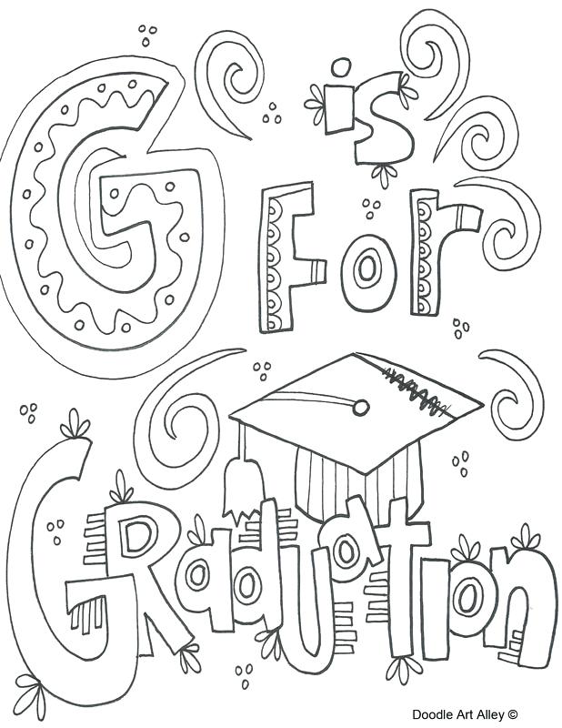 39 Proud Graduation Cap and Gown Coloring Pages Printable 35