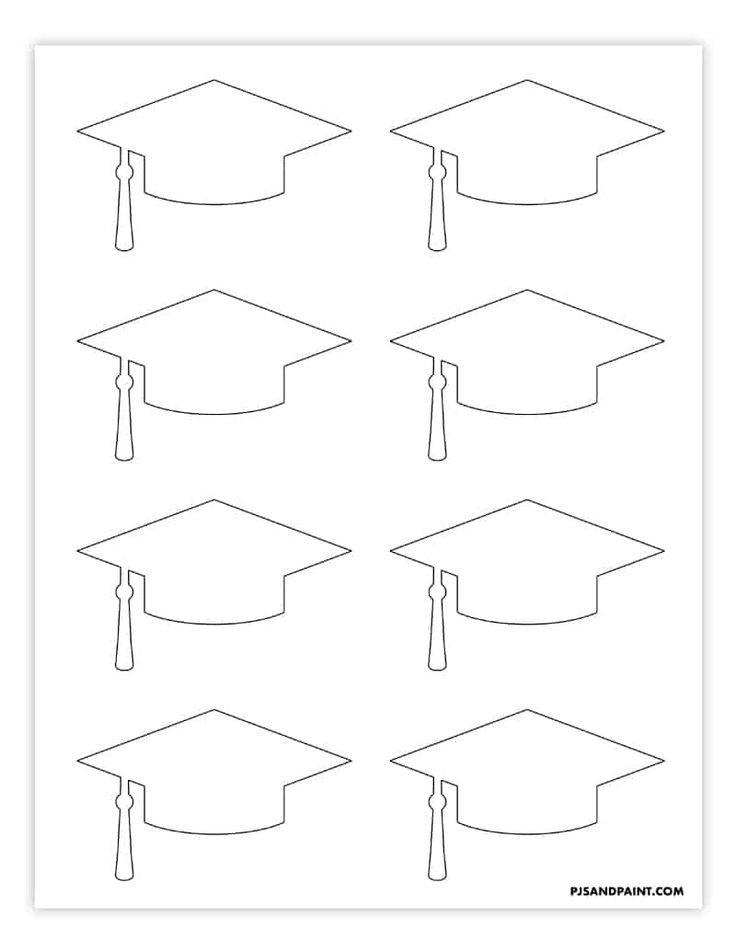 39 Proud Graduation Cap and Gown Coloring Pages Printable 9