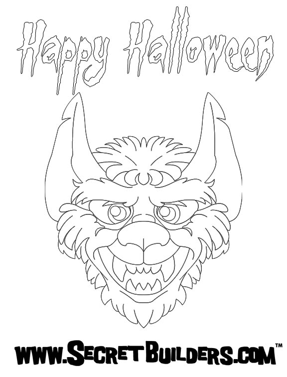 39 Spooky Werewolf Coloring Pages Printable 35